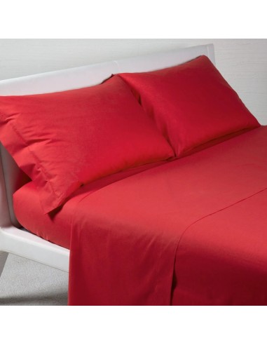 Completo Letto 1 Piazza E Mezza In Puro Cotone Angels Rosso