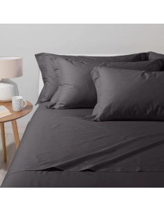Completo Letto Matrimoniale In Puro Cotone Angels Nero