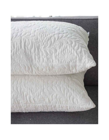 2 Guanciali Trapuntati Linea Blu Linea Sanitaria Made In Italy 50x80