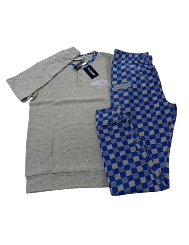 Pigiama Uomo In Caldo Cotone Sommaruga PG118U