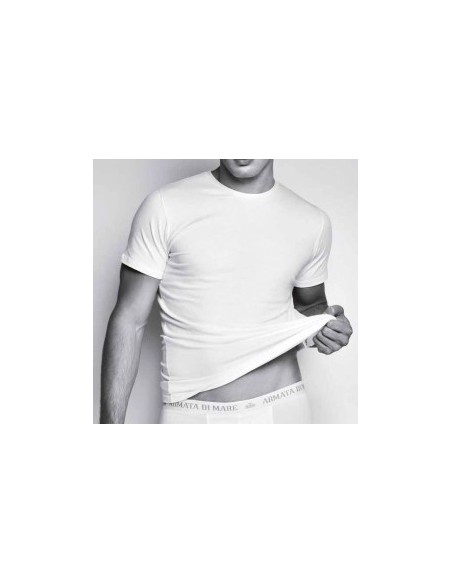 3 T-Shirt Uomo Cotone Elasticizzato Armata Di Mare GT108 Girocollo