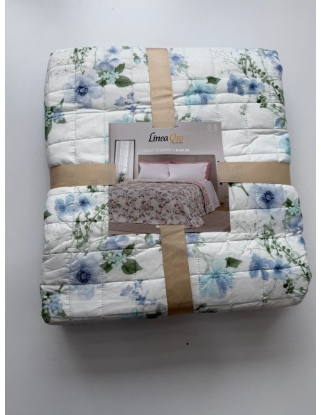 Trapuntino LineaOro Matrimoniale Quilt Stampato Raflin DoubleFace 260X260