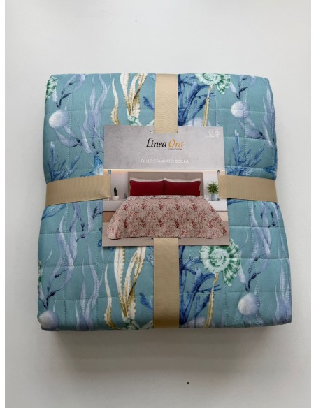 Trapuntino LineaOro Singolo Quilt Stampato Scilla DoubleFace 170X260