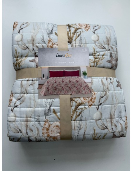 Trapuntino LineaOro Singolo Quilt Stampato Scilla DoubleFace 170X260