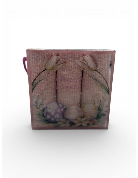 3Strofinacci Sommaruga Confezione Regalo Linea Pasqua 50X70 Cotone