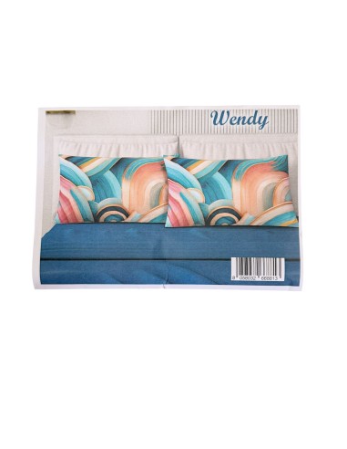 Completo Letto Matrimoniale Stampa Digitale Con 4 Federe Irge Wendy