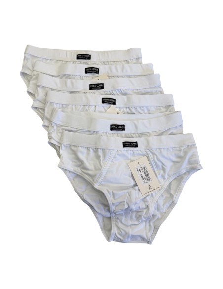 6 Slip Uomo Cotone Elasticizzato EnricoCoveri ES1002 Elastico Interno