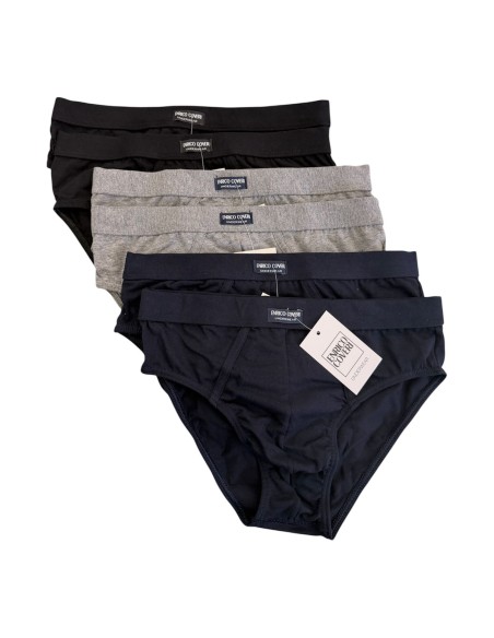 6 Slip Uomo Cotone Elasticizzato EnricoCoveri ES1002 Elastico Interno