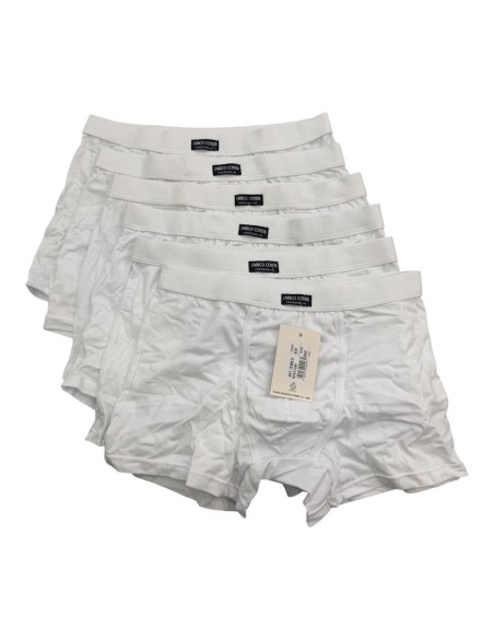 6 Boxer Uomo Cotone Elasticizzato EnricoCoveri EB1002 Elastico Interno