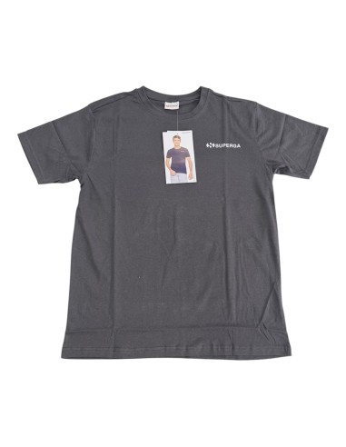 T-shirt Uomo Superga In Cotone Con Logo Piombo
