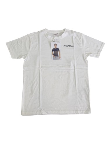 T-shirt Uomo Superga In Cotone Con Logo Bianco
