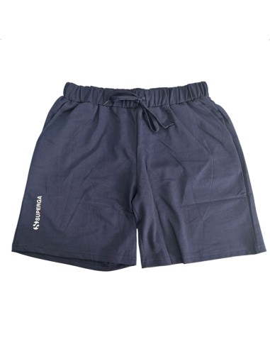 Pantalone Tuta Cotone Superga Corto Uomo Navy