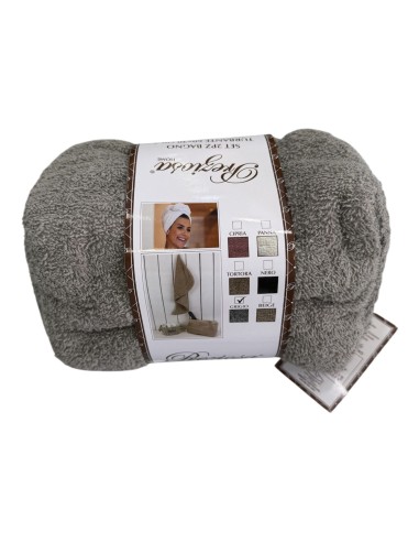 Set 2PZ Bagno Preziosa Turbante+Borsetta Beauty...