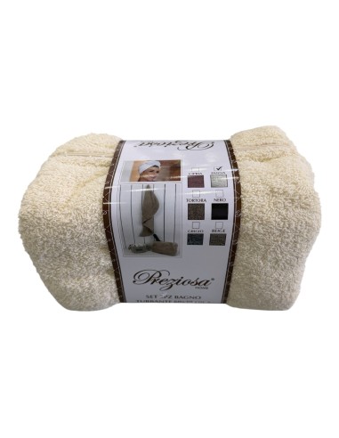Set 2PZ Bagno Preziosa Turbante+Borsetta Beauty...