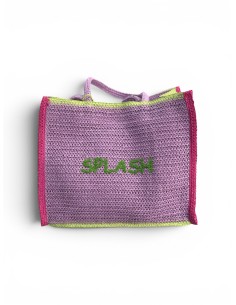 Borsa Mare In Paglia Papalina Ricamata Splash