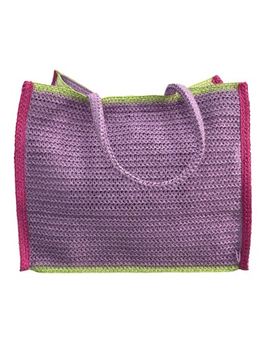 Borsa Mare In Paglia Papalina Ricamata Splash