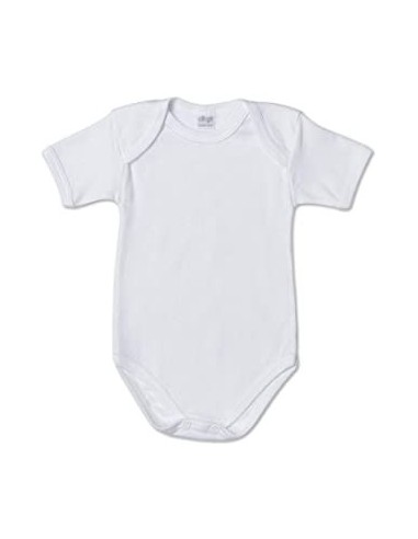 6 Body Cotone Manica Corta Neontato-A Ellepi Bianco AF802