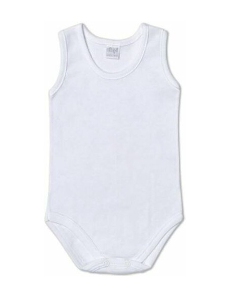 6 Body Cotone Spalla Larga Neonato-A Ellepi Bianco AF840