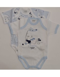Body Cotone Maschietto Ellepi 6 Pezzi Manica Corta A...