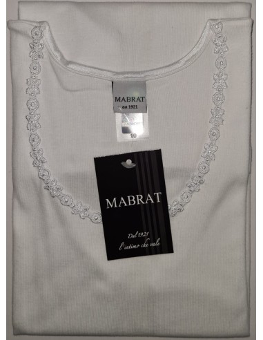 3 Canotte Bambina Spalla Larga In Cotone Mabrat...