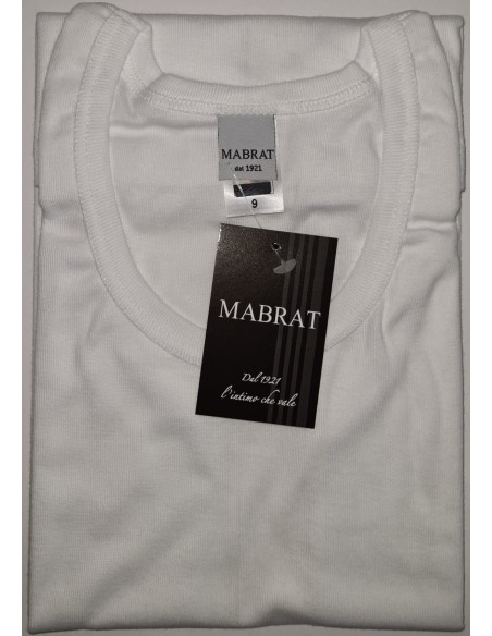 3 Canotte Bambino Spalla Larga In Cotone Mabrat MMB502 Girocollo