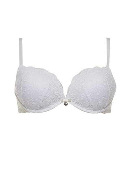 Reggiseno Double Pizzo Super Push Up + 2 Taglie Lormar Coppa B