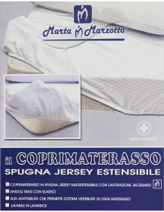 Coprimaterasso Matrimoniale Spugna Jersey Marta Marzotto