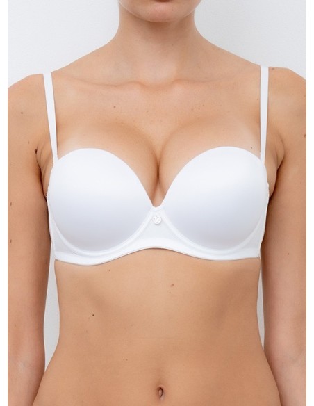 Reggiseno Super Push Up + 2 Taglie Super Volume Extra Double Fascia Lormar Coppa B