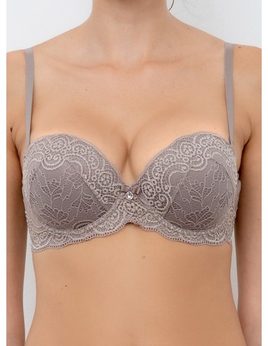 Reggiseno Super Push Up 2 Taglie In Piu Extra Pizzo Lormar Coppa B