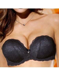 Reggiseno Super Push Up 2 Taglie In Piu Extra Pizzo...