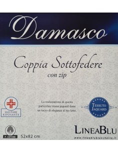 4 Sottofedere Con Zip Damascato 52x82cm Lineablu... 2