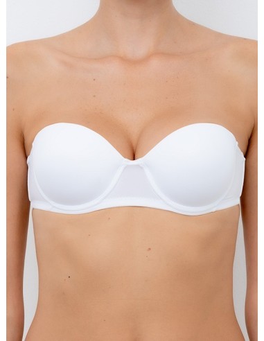 Reggiseno Senza Spalline Coppe Imbottite Lormar Pura Fascia Coppa B