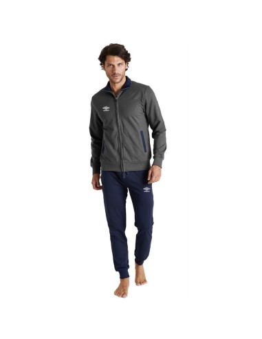 Tuta Calibrata Invernale Uomo Felpata Umbro Con Apertura Avanti UOS30073S