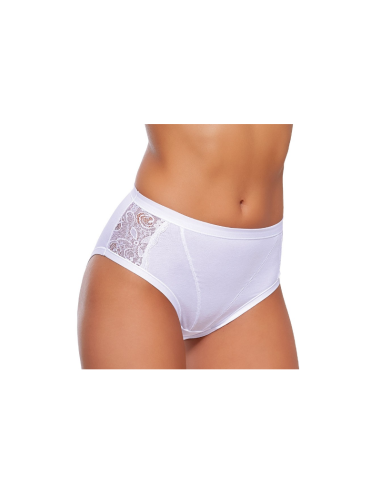 6 Slip Donna Jadea Vita Alta 533 Cotone Modal E Pizzo