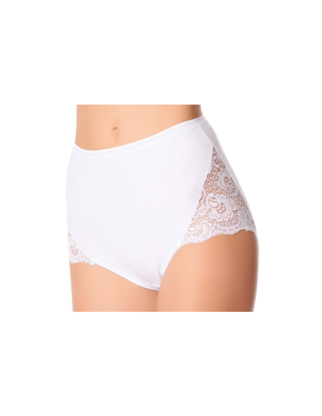 6 Slip Culotte Donna Jadea 07 Cotone E Pizzo