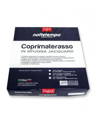 Coprimaterasso Matrimoniale Spugna Jacquard...