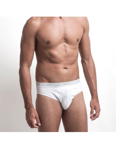 6 Slip Uomo In Cotone Elasticizzato Con Elastico Esterno Snelly U111E