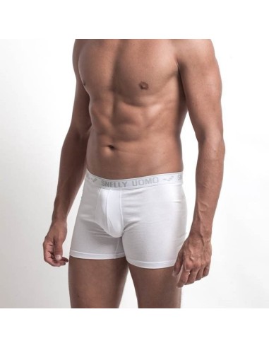 6 Boxer In Cotone Elasticizzato Con Elastico Interno Snelly U110E