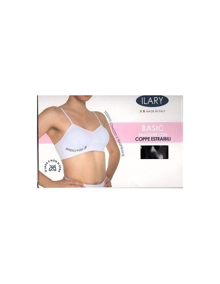 3 Brassiere Microfibra Donna Coppe Estraibili Senza Ferretto Ilary 247