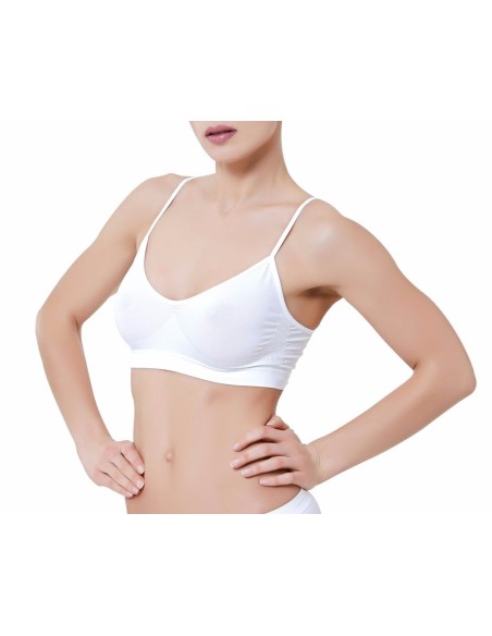 3 Brassiere Microfibra Donna Coppe Estraibili Senza Ferretto Ilary 247