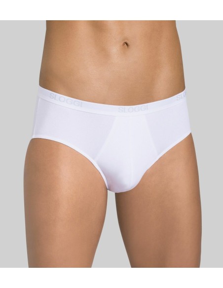 3 Slip Uomo Midi Cotone Elasticizzato Sloggi
