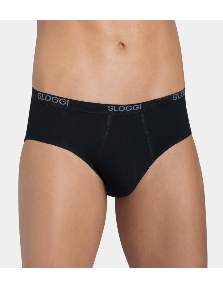3 Slip Uomo Midi Cotone Elasticizzato Sloggi