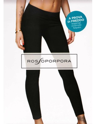 Leggings Invernale Donna Caldo Cotone Felpato Rossoporpora LR100F