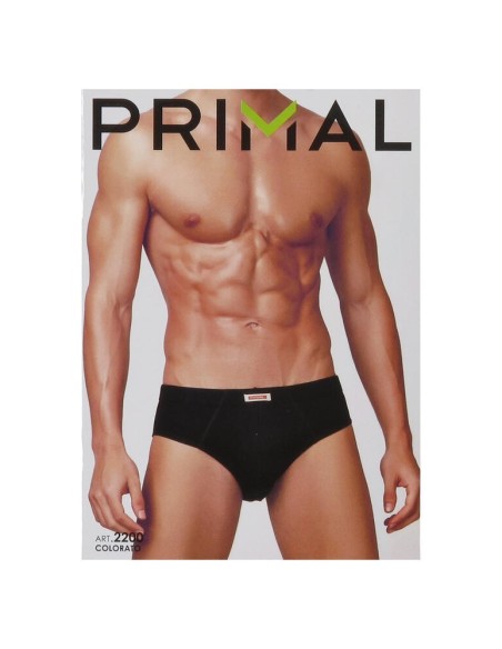 6 Slip Uomo  In Cotone Elasticizzato Con Elastico Interno Primal Art.2200