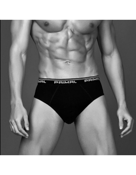 6 Slip Uomo In Cotone Elasticizzato Con Elastico Esterno Primal Art.2501