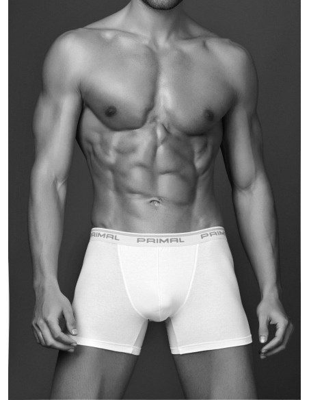 6 Boxer Uomo In Cotone Elasticizzato Con Elastico Esterno Primal Art. 3501