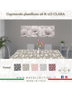 Tovaglia In Plastica Rettangolare 120x250cm Copritavolo Plastificato